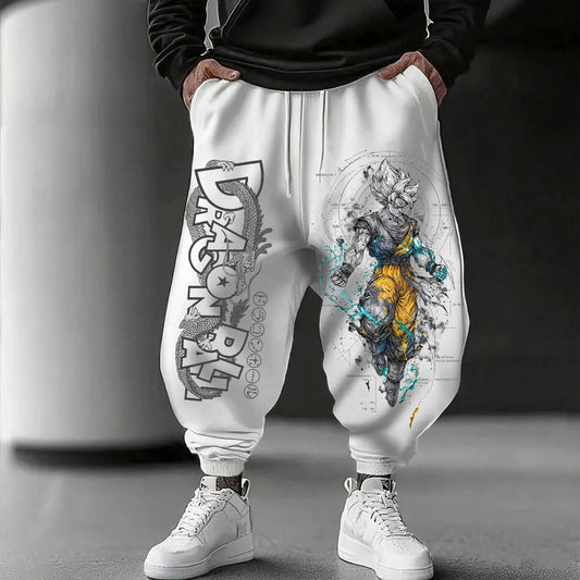 Dragon Ball GOKU Japanese Animation Sports Trousers 2025 American Loose Autumn Warm Men's and Women's Cotton Leggings