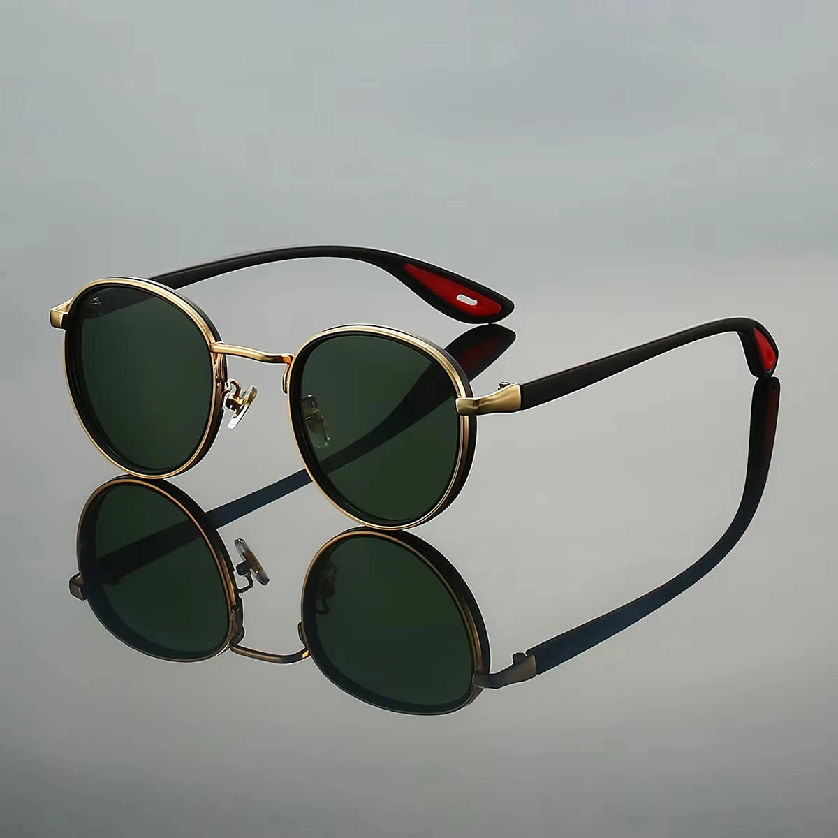 KLASSNUM Round Vintage Sunglasses Men Women 2026 New Punk Fashion Shades Trendy Luxury Brand Casual Anti UV Lens Sun Glasses