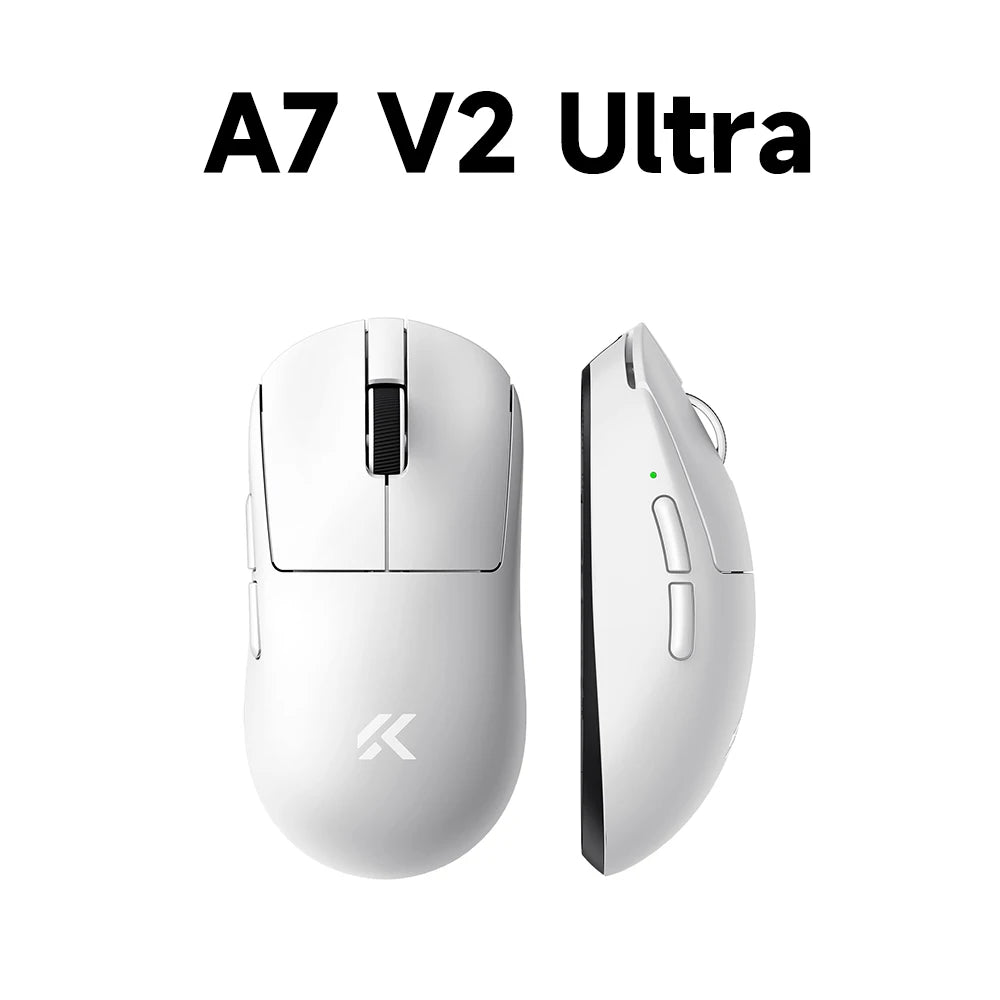 Ratón gaming inalámbrico ligero MCHOSE A7 V2 con doble tasa de sondeo de 8,000Hz, PAW3950 TI, para gaming, esports y oficina