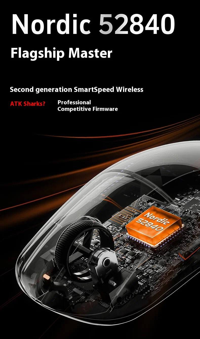 ATK A9 Plus Gaming-Maus kabellos A9/A9 SE/A9 Pro Tri-Mode 8K Gaming-Maus leicht A9 Ultimate E-Sports PC-Geschenk individuell angepasst