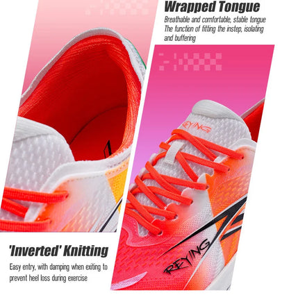 IRUNSVAN Co branded fast burning 1.0 carbon plate running shoes for men's marathon training shock-absorbing and breathable
