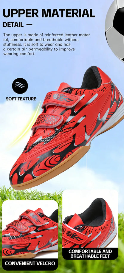 Kinder-Fußballschuhe für die Schule, professionelle Fußballstollen für Rasen, Trainings-Sportschuhe für Jungen, Outdoor- und Futsal-Fußballschuhe 28-38