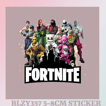 Camiseta infantil de cumpleaños Fortnite con número para niñas y niños, ropa de verano, camiseta de algodón para bebé, tops de manga corta para fiesta, regalo para niños pequeños