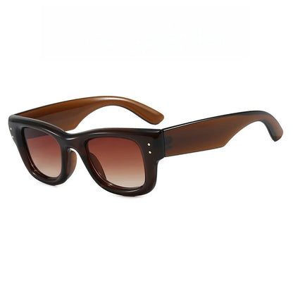 New Fashion Casual Orange Square Sunglasses For Women Men Vintage High Quality Sun Glasses Shades UV400 Eyewear