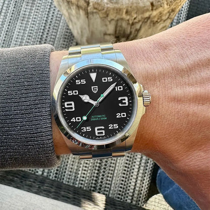 Relógio Masculino PAGANI DESIGN de Marca de Topo, 20bar, Impermeável, Mecânico, Clássico de Luxo, Vidro de Safira, Automático