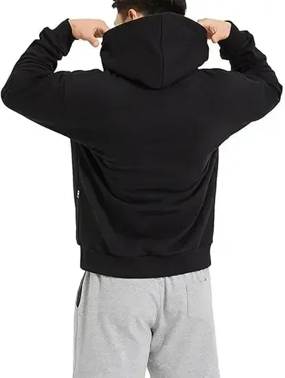 Conjunto de sweatshirt com capuz preta Dragon Ball Z Frieza Forma Dourada, estampado nas costas com efeito de energia roxa, sweatshirt de algodão com design de logótipo M