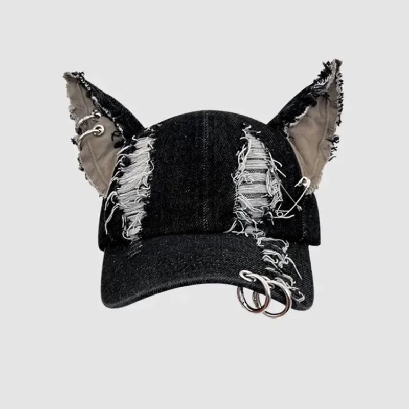 2025  Hip Hop Baseball Cap - Trendy Graffiti Jeans Style Cowboy Hat for Women/Men, Party & Team Unisex Fashion Accessory