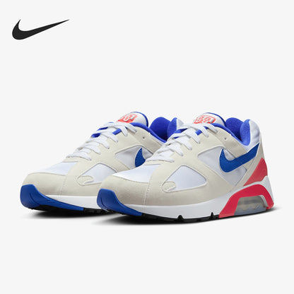 Nike Air Max 180 FJ9259-100 genuínos para homem, ténis de corrida duráveis e com bom suporte