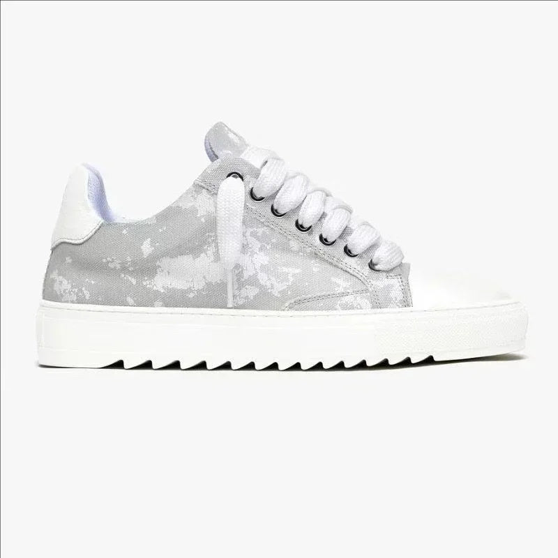 Baskets en toile peinte de style britannique, marque de luxe, pour hommes et femmes, motif à pois, chaussures de sport tendance pour tous les jours.