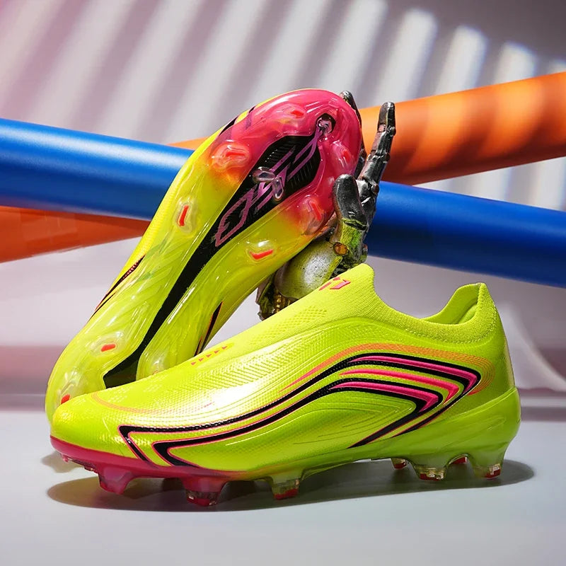 Nouvelles chaussures de football pour hommes, baskets de futsal très populaires, chaussures de football pour matchs sur gazon, entraînement, chaussures de football de haute qualité, crampons antidérapants, pour intérieur