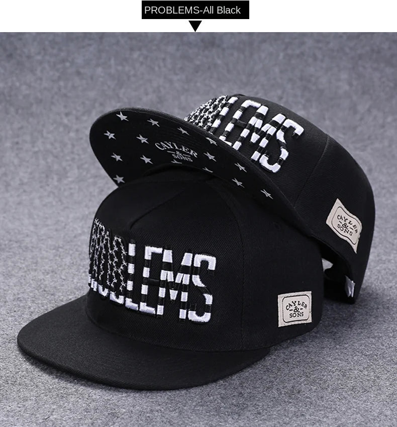 Herren-Baseballkappe mit Buchstabenstickerei, „Tide“, universell kombinierbar, flache Krempe; Damen-Sommer-Hip-Hop-Kappe, Outdoor-Sonnenkappe, verstellbare Schirmkappe