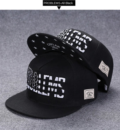 Herren-Baseballkappe mit Buchstabenstickerei, „Tide“, universell kombinierbar, flache Krempe; Damen-Sommer-Hip-Hop-Kappe, Outdoor-Sonnenkappe, verstellbare Schirmkappe