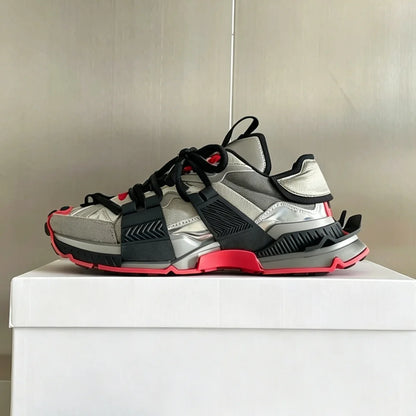 2026 Fashion Women Sneakers Size 35-46 High Quality Platform Sneakers Men Casual Shoes Sports Running Shoes Lace-Up Patchwork
