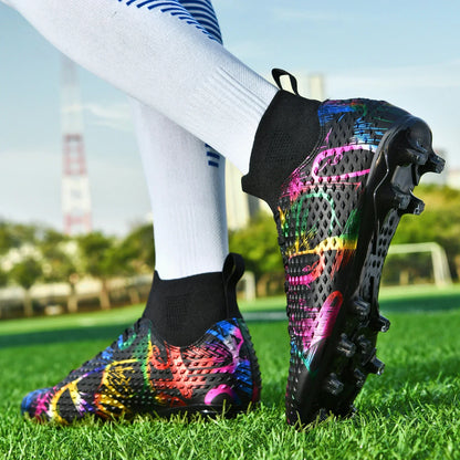 Chaussures de football spéciales pour les nouveaux élèves, chaussures de football d'entraînement pour adolescents, compétitions, tailles 31-46 #   Chaussures de sport d'extérieur montantes pour étudiants