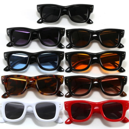 New Fashion Casual Orange Square Sunglasses For Women Men Vintage High Quality Sun Glasses Shades UV400 Eyewear