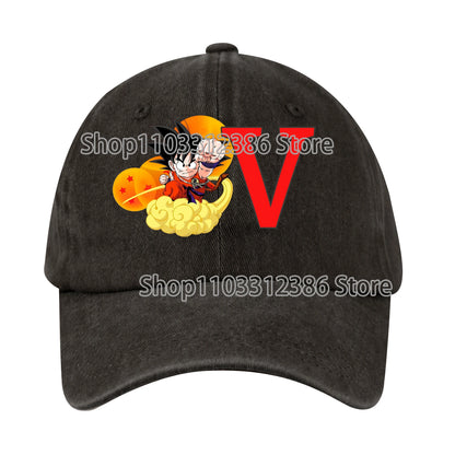 Dragons Ball Baseball Cap Men Casual Daily Outdoor Sunshade Hats Washable Anime Pattern Duck Tongue Hat Children Birthday Gift