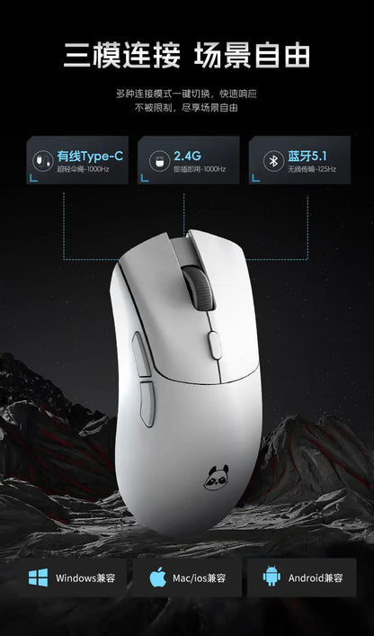 Metaphyuni Metapanda P1 Pro Max Wireless Gaming Mouse PAW3395 Sensor, Lightweight 2.4GHz Ergonomic Wireless Gaming Mouse for PC & Esports