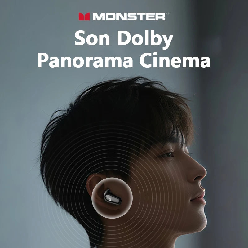 Monster MQT52 kabellose Bluetooth 5.4-Ohrhörer mit langer Akkulaufzeit, Gaming-Kopfhörer im Dual-Modus, Hi-Fi-Stereoklang-Headset mit Mikrofon