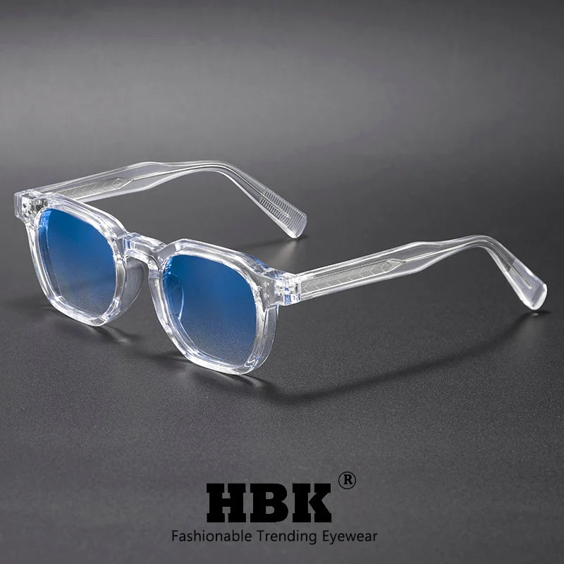 HBK Fashion Retro Men Sunglasses Classic Square Frame  Design Sun Glasses Women Outdoor Travel Party Business Festival Gift