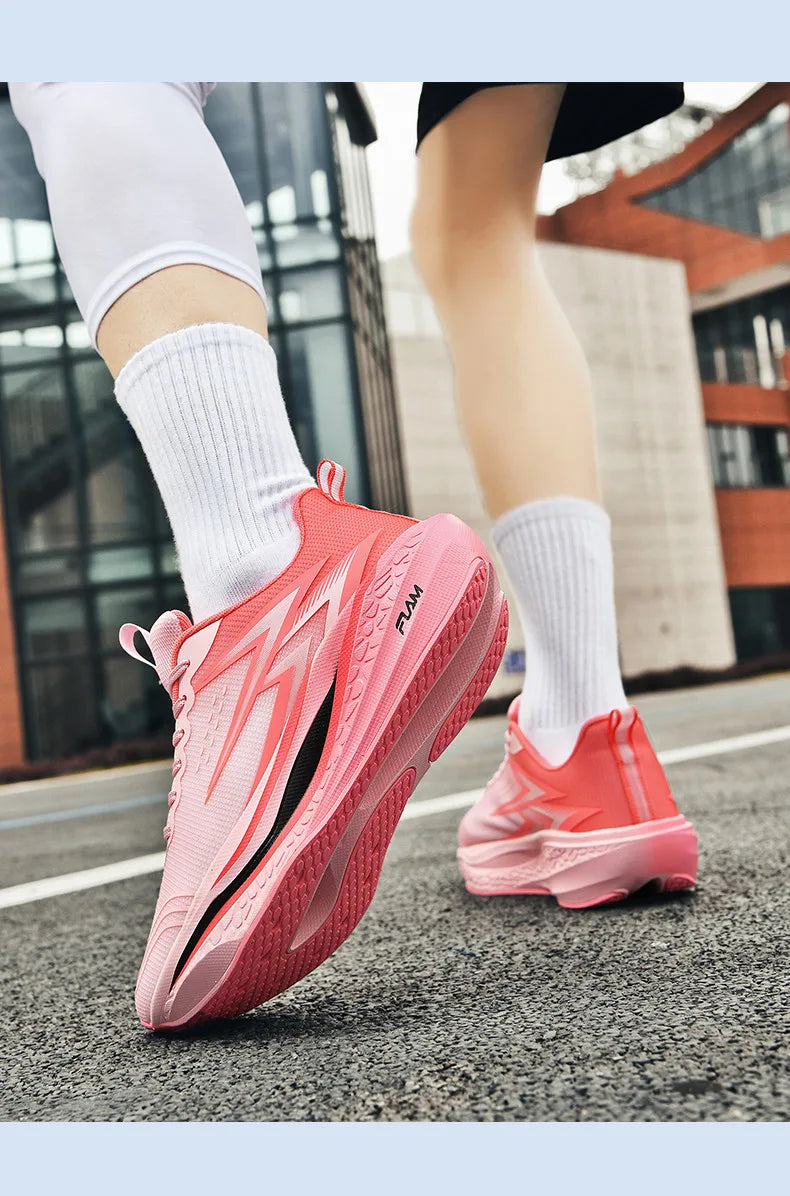 Specialty Marathon Running Shoes for Men Sports Breathable Lightweight Carbon Plate Women's Comfortable Athletic Non-Slip Sneakers