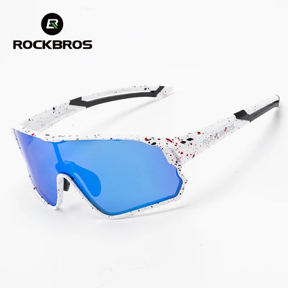 ROCKBROS Kids Polarized Photochromic Cycling Glasses UV400 Protection Outdoor Sports Sunglasses Child MTB Bicycle Eyewear