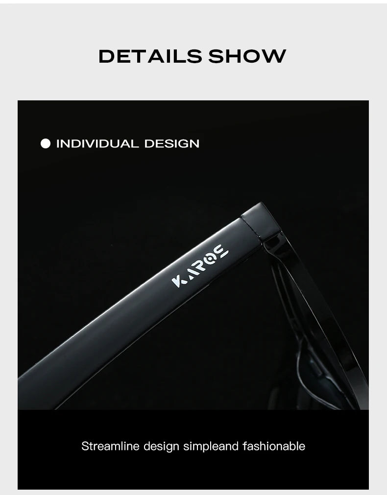 KAROS Polarized Sunglasses For Men Women Square Oversized Anti Glare Driving Eyewear Mirror Sun Glasses Women UV400 Goggles YZ20
