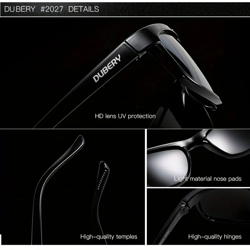 DUBERY Polarized UV400 Protection Sunglasses For Men And Women 10 Colors Model 2027