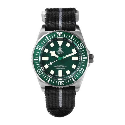 Relógio Mecânico Tactical Frog FXD V4, Movimento Automático NH35, Titânio, para Homem, 200m à Prova de Água, Safira, Luminoso, 42mm