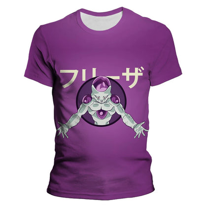 Men's Short Sleeved Cartoon 7 Dragon Ball Z T-shirt Children's Top T-shirt Children's Clothing Summer Short Sleeved Casual Wear