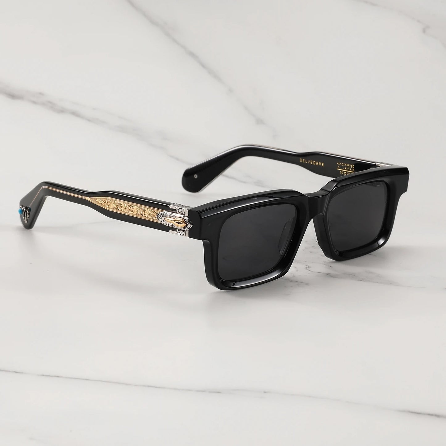 JMM BELVEDERE Design Luxury Brand Men Sunglasses Women Thick Acetate Style Trendy Oval UV400 Outdoor Trendy Fashion Eyewear