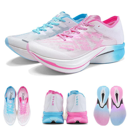 IRUNSVAN Carbon Plate Sports Shoes, Marathon Professional Running Shoes, Shock Absorbent Breathable Jogging Shoes, Unisex Model 095