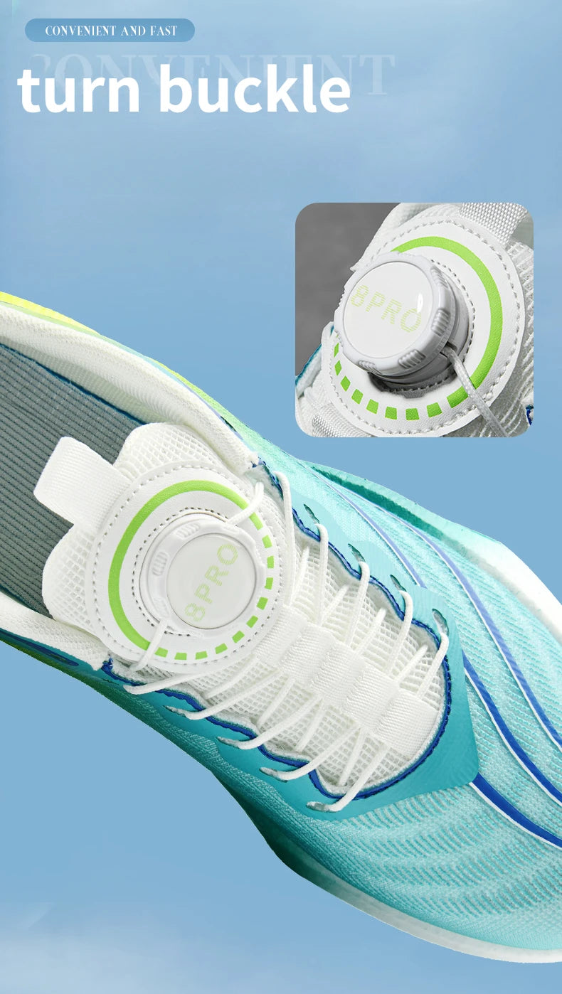 Marathon Carbon Plate Sports Running Shoes for Men, New Breathable Lightweight Mesh Sport Shoes for Women, Comfortable Nonslip Sneakers