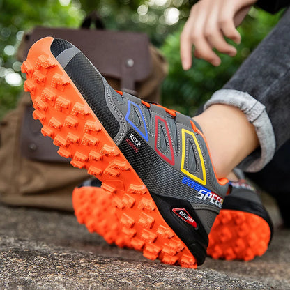 Men's Waterproof Hiking Shoes Wear-Resistant Outdoor Leather Hiking Hunting Tactical Sports Shoes