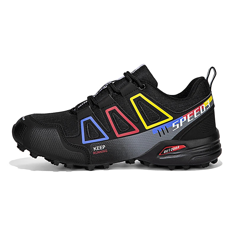 Men's Waterproof Hiking Shoes Wear-Resistant Outdoor Leather Hiking Hunting Tactical Sports Shoes