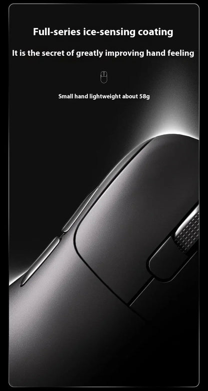 Ratón gaming inalámbrico Ajazz AJ179 APEX con base con pantalla a color, Bluetooth, PAW3395, batería de 400mAh, frecuencia de actualización de 8000Hz