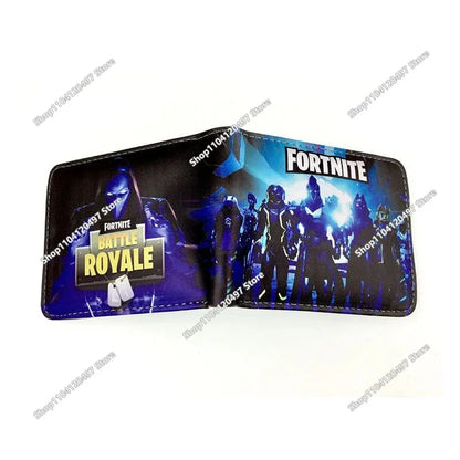 Fortnites Wallets for Kids Anime Fortress Night Wallet Cartoon Card Holder Bag Leather Short Purse Fashion Fold Purses Boys Gift