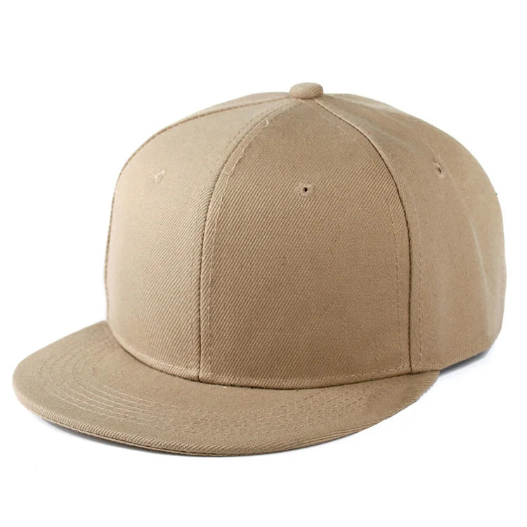 Fashion Solid Baseball Cap Flat Peak Hip Hop Hats Men Women Snapback Caps Male Bone Band Kpop Casual Travel Outdoor Sun Hats