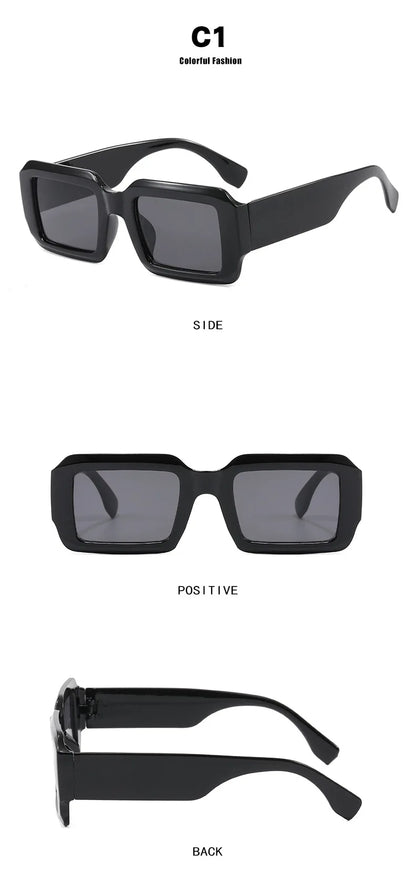 BOYSEEN Thick Frame Rectangle Sunglasses For Man Can Make Prescription Lens 2026 Street Style Orange Sunglasses