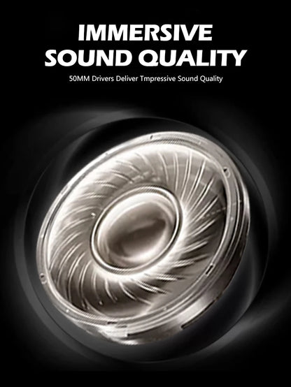 Auscultadores de Estúdio TALOMEN W550x – Auscultadores Profissionais de DJ com Fio, Over-Ear, para Monitorização, com Drivers de 50mm e Cabo Amovível
