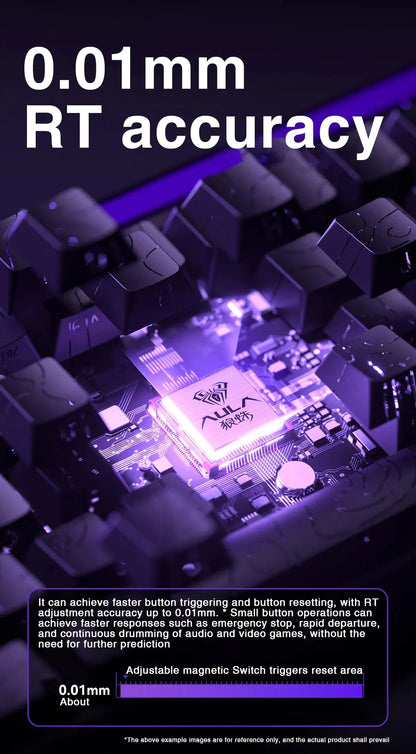 AULA HERO 68HE Magnet-Switch-Tastatur RGB Gaming Mechanische Tastatur Rapid Trigger 8K Return Kabelgebundene Esports Custom-Tastatur