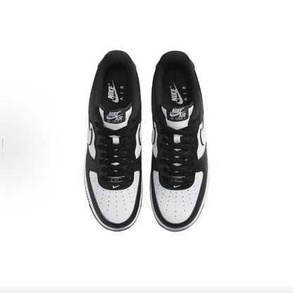 Baskets décontractées basses Nike Air Force 1 « Panda » en cuir, unisexe, blanc/noir, DV0788-001