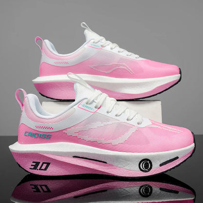 Scarpe da running con piastra in carbonio per maratona, uomo e donna, sportive, traspiranti, leggere, comode, da atletica e outdoor