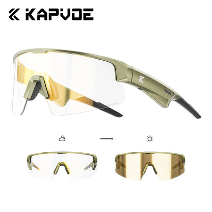 Kapvoe Bluetooth Sunglasses Smart Cycling Glasses Wireless UV400 Protection Goggles Telephone MP3 Sports Cycling Glasses Men