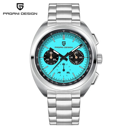 Pagani Design 2026 Fashion Men's Quartz Watch Top Brand Luxury Sapphire VK63 Men's Chronograph All-Steel Diving Relógios Masculino