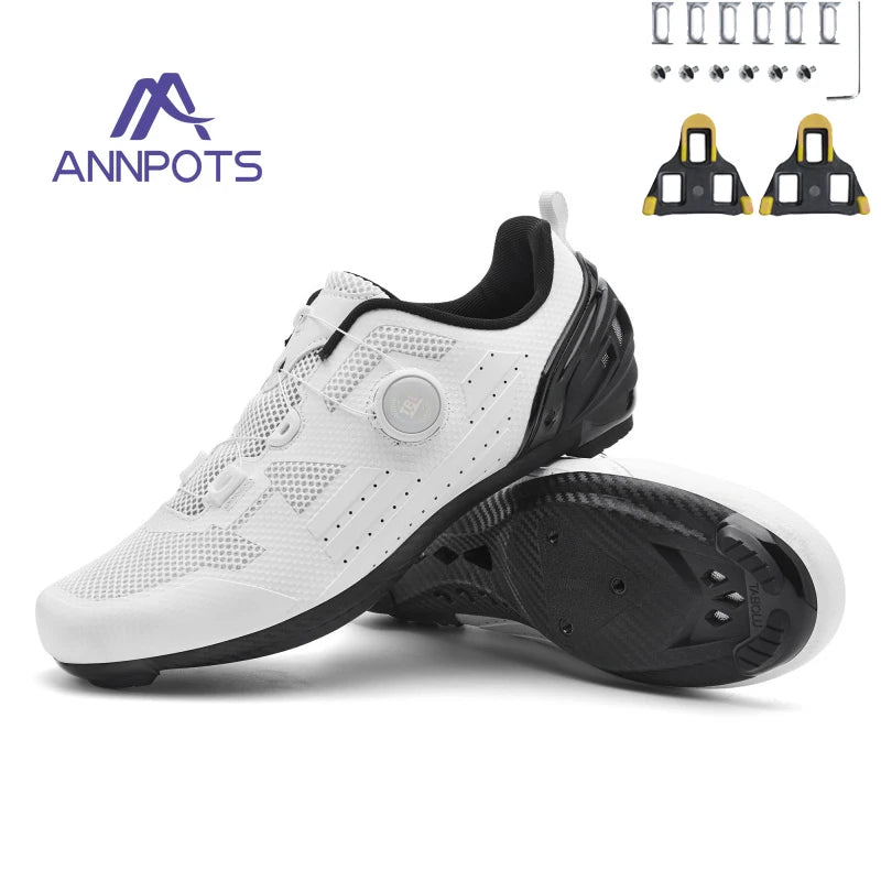 Professional Men's MTB Cycling Shoes White Racing Self-Locking 2024 Speed Road SPD Bicycle Sneakers New Women's Flats Cleats Shoes