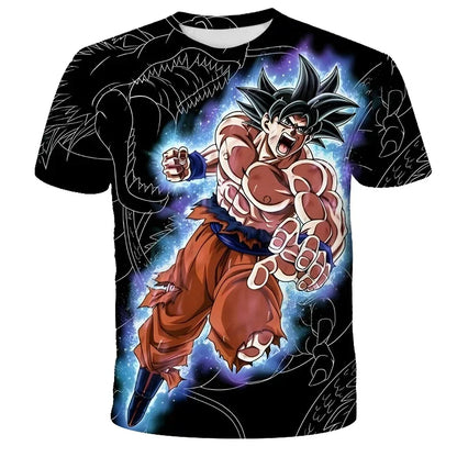 2026  Anime Dragon Ball Son Goku 3D Print Kids T Shirt Summer Fashion Casual T-shirt Boy Girl Unisex Children's Clothing Tshirt
