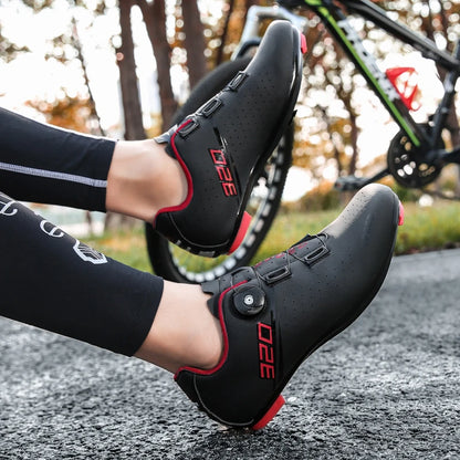 Neue Fahrradschuhe für Herren, selbstverriegelnde Rennrad-Sportschuhe, lockless Trainingsschuhe, SPD-Cleats-Fahrradschuhe für Damen