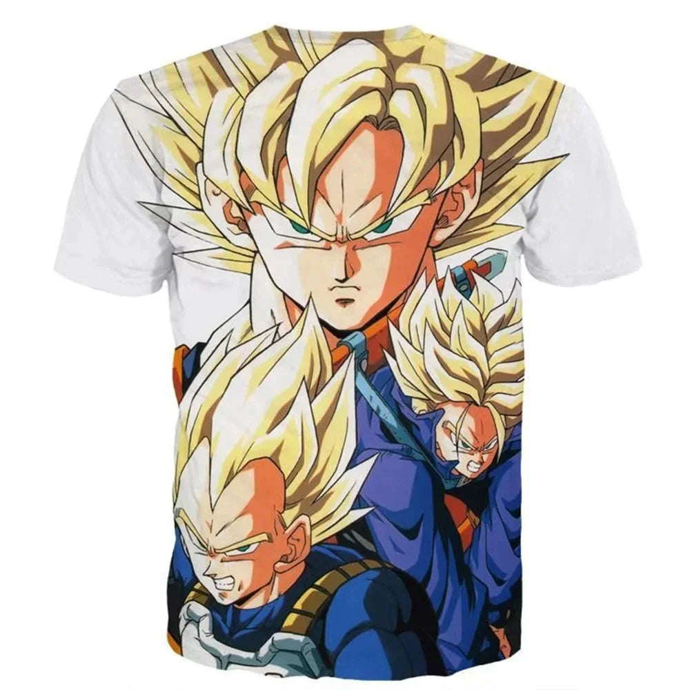 Summer 2026 Dragon Ball T Shirt Kids Tops Tee Anime Figures Son Goku Super Saiyan T-shirt Boys T-shirts Children Short Sleeve