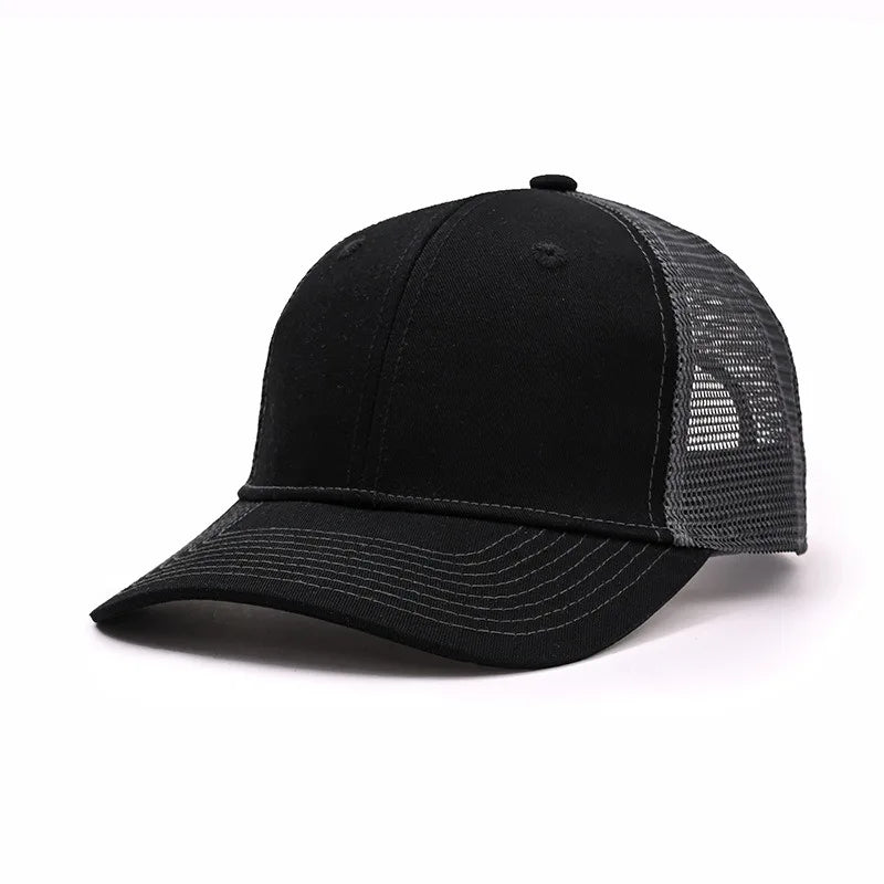 Sunshade soft top Richardson truck driver hat slightly curved baseball cap color blocked flat edge duckbill hat