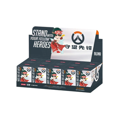 POP MART Overwatch Play of The Game Series Caixa Mistério Original Blind Box Surpresa Figuras de Ação Anime Adoráveis Ornamentos Figurinhas